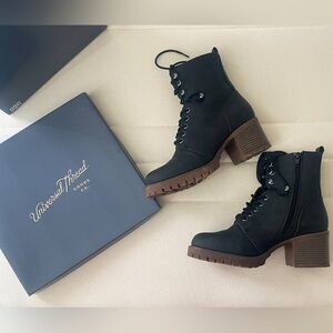Universal Thread Kayce Faux Leather Lace up Ankle Boots